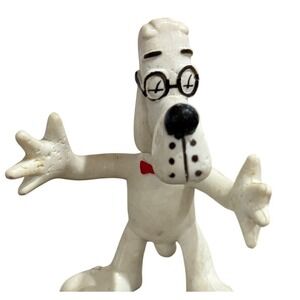 Vintage 1985 Jesco Mr Peabody PVC Figure Rocky Bullwinkle Dog Toy 3.5 Inch